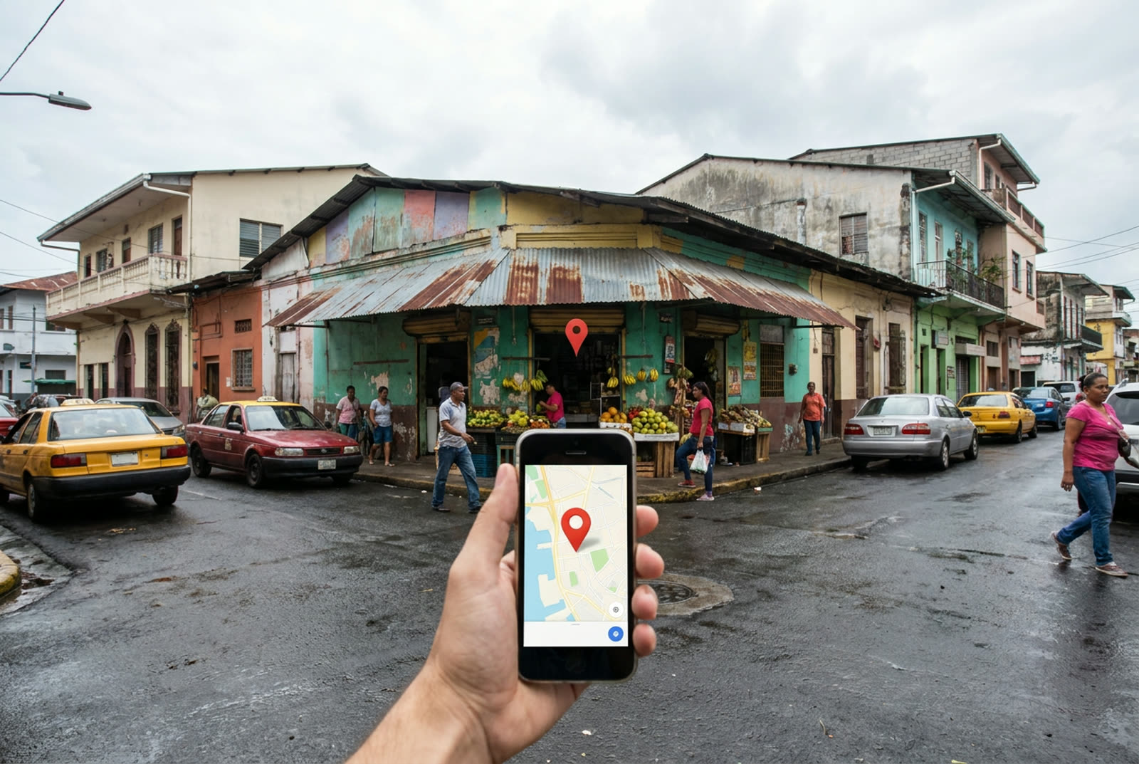 Negocio local apareciendo en Google Maps en Panamá