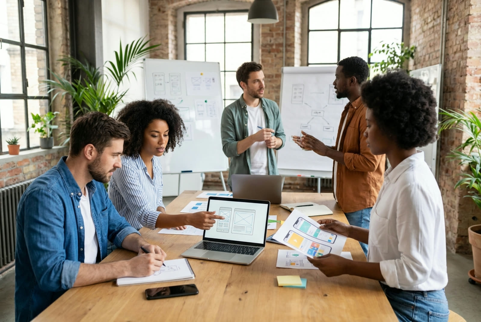 Equipo de diseño web en Panamá trabajando en un proyecto