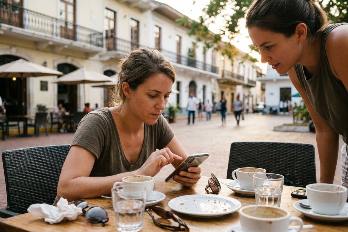 Clienta duda en el último paso del pago en su celular, el momento donde se mide cuántos pagos se completan