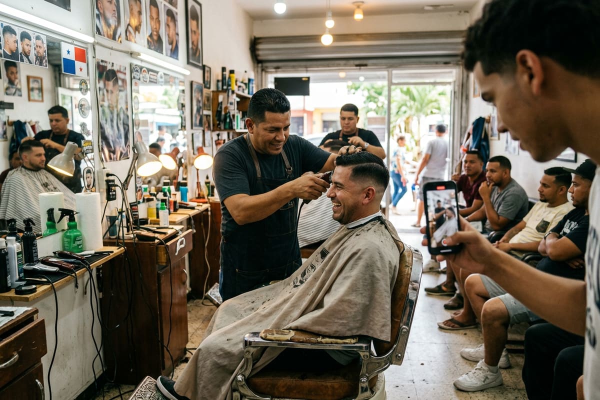 Barbero es grabado en vertical mientras hace un corte: el video corto es lo que más alcance logra hoy en Instagram