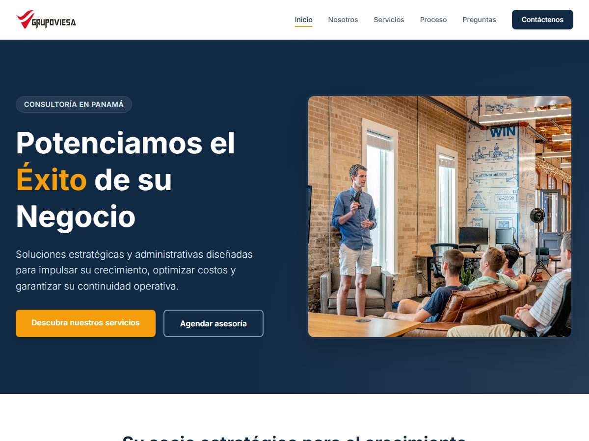 Sitio web de Grupo Viesa