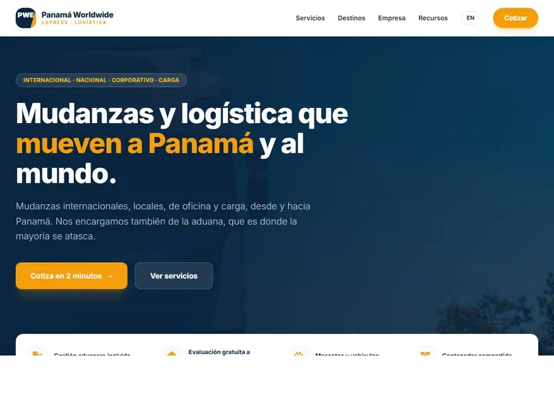 Web de Panamá Worldwide Express